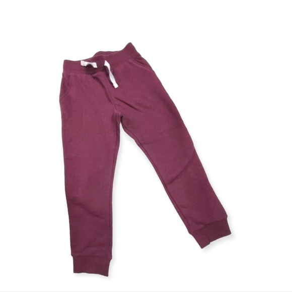 H&M Kids Cotton Joggers Burgundy - Picture 1 of 5